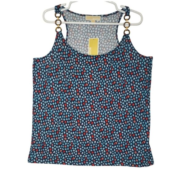 Michael Kors Blouse Women's XL Tortoiseshell Print Tank Top. NWT - Picture 3 of 7
